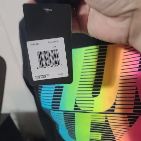 Hurley Black Long Sleeve with Neon Colors- Unisex - Picture 6 of 8